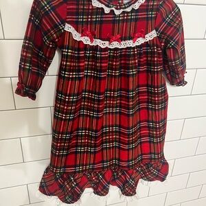Plaid Red Kids Nightgown Pajamas